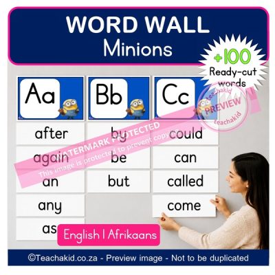 Minions Word Wall (printed)