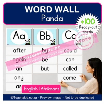 Panda Word Wall (printed)