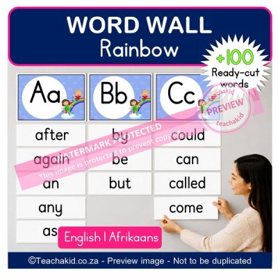 Rainbow Word Wall (printed)