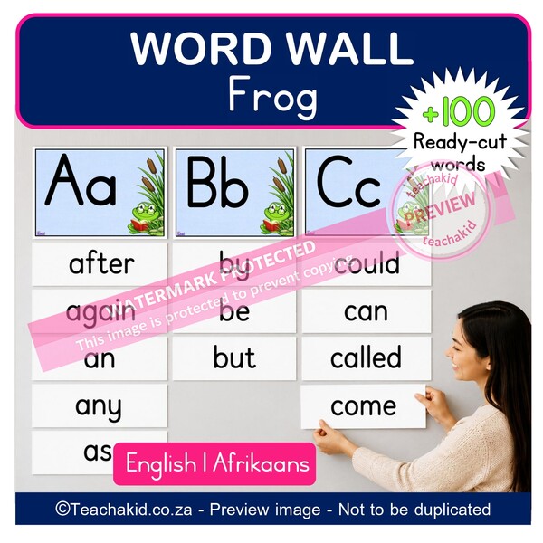Frog Word Wall (printed)