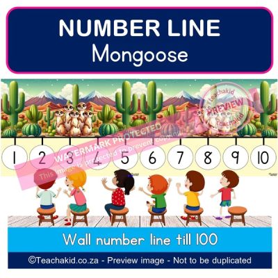 Mongoose Number line to 100 (PDF)