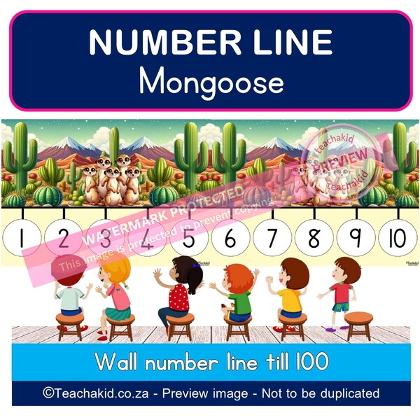 Mongoose Number line to 100 (PDF)