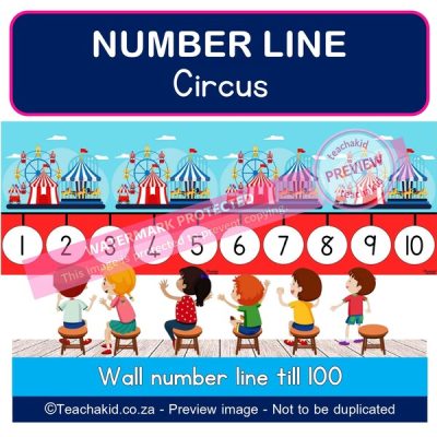 Circus Number line to 100 (PDF)
