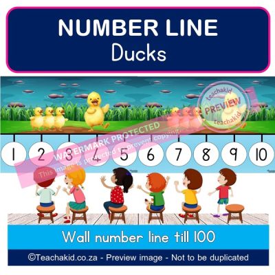 Ducks Number line to 100 (PDF)