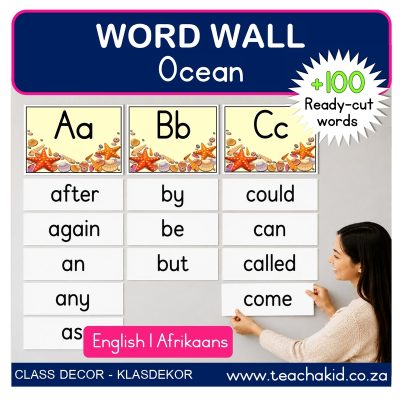 Ocean Word Wall (printed)