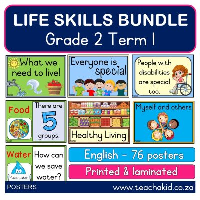 Poster bundle: Grade 2 Term 1 Life Skills (printed)