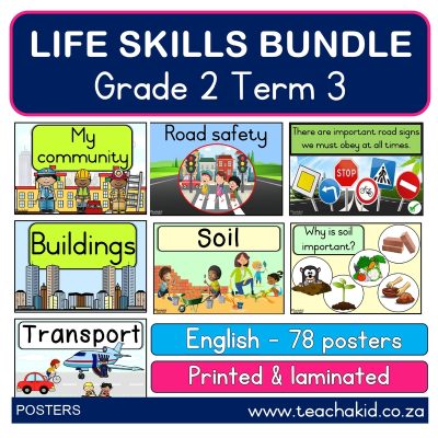 Poster bundle: Grade 2 Term 3 Life Skills (printed)