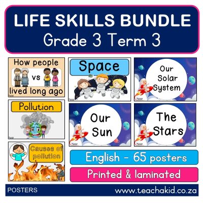 Poster bundle: Grade 3 Term 3 Life Skills (printed)