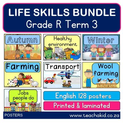 Poster bundle: Grade R Term 3 Life Skills (printed)