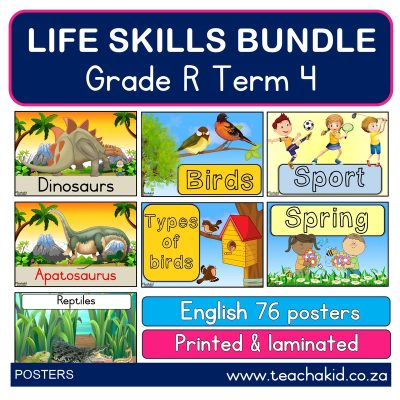 Poster bundle: Grade R Term 4 Life Skills (printed)