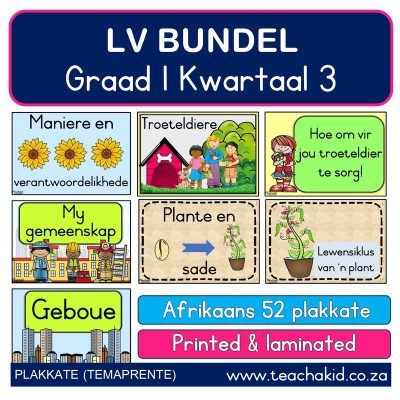 Plakkaat bundel: Graad 1 Kwartaal 3 LV (printed)