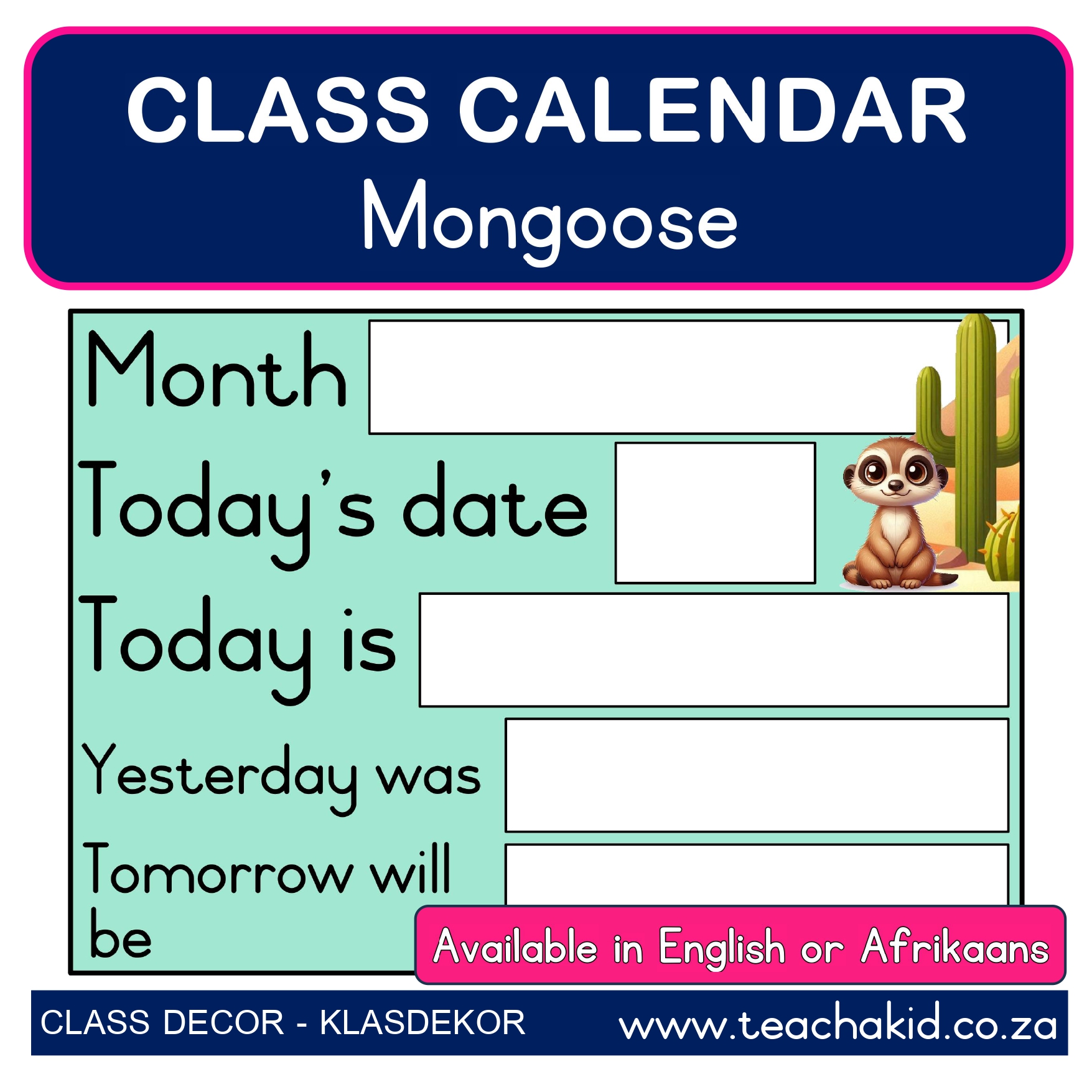 Mongoose – class calendar (PDF)