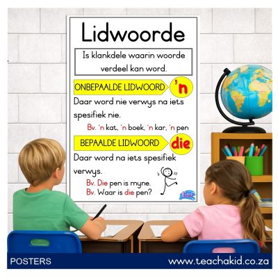 Plakkaat: Lidwoorde (printed)
