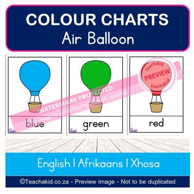 Air balloon Colour Charts (PDF)