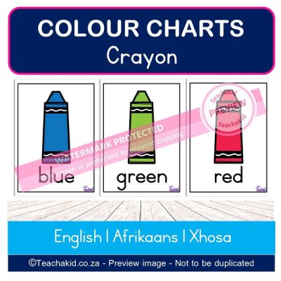Crayon Colour Charts (PDF)