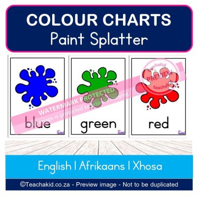 Splatter Paint Colour Charts (PDF)