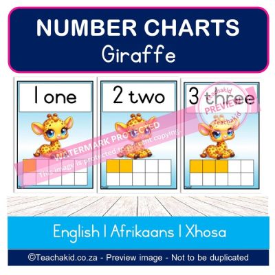 Giraffe Number Charts (PDF)