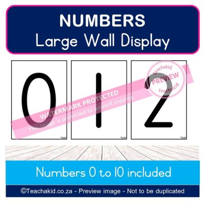 0-10 Numbers (PDF)