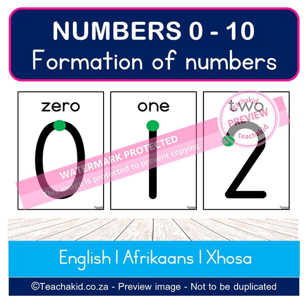 Formation of numbers 0 to 10 (PDF)