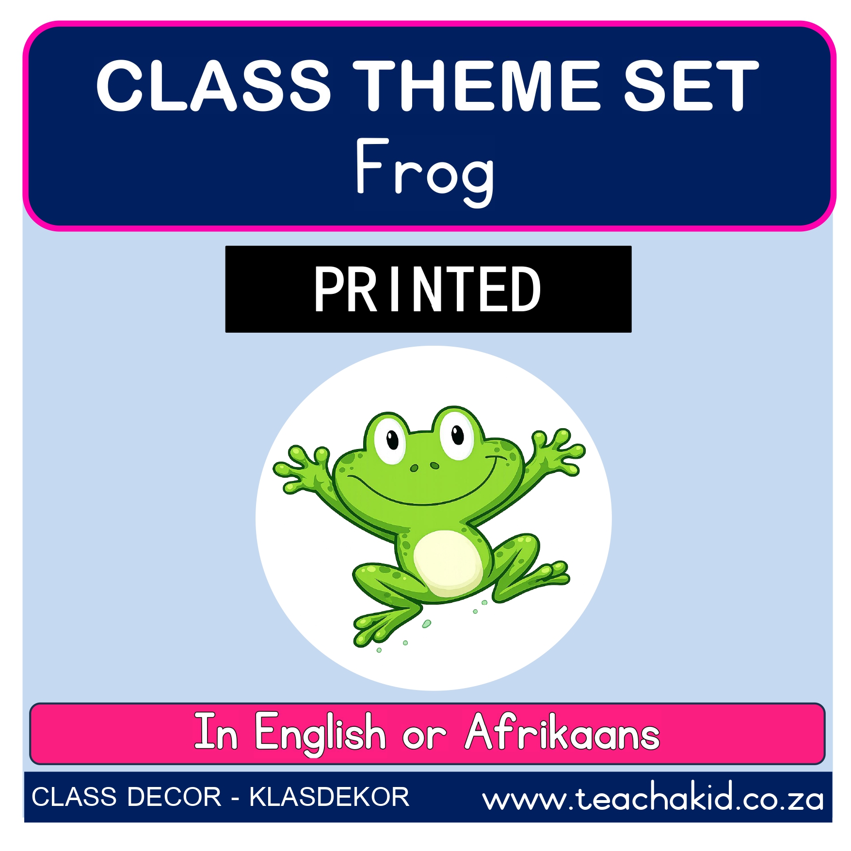 Frog class theme set (printed)