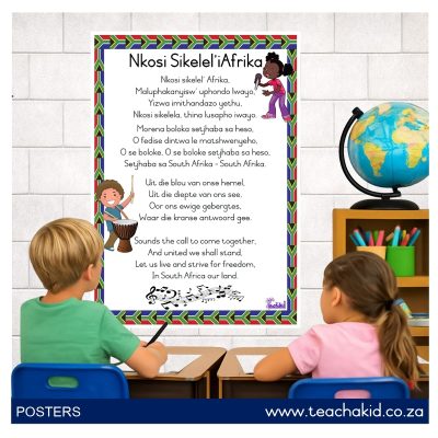 Poster: South African National Anthem (printed)