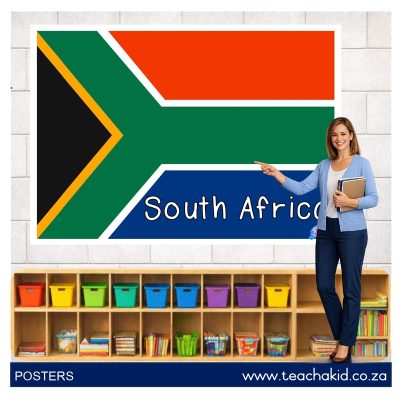 Poster: South African flag (printed)
