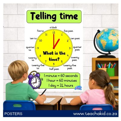 Poster: Telling time (printed)