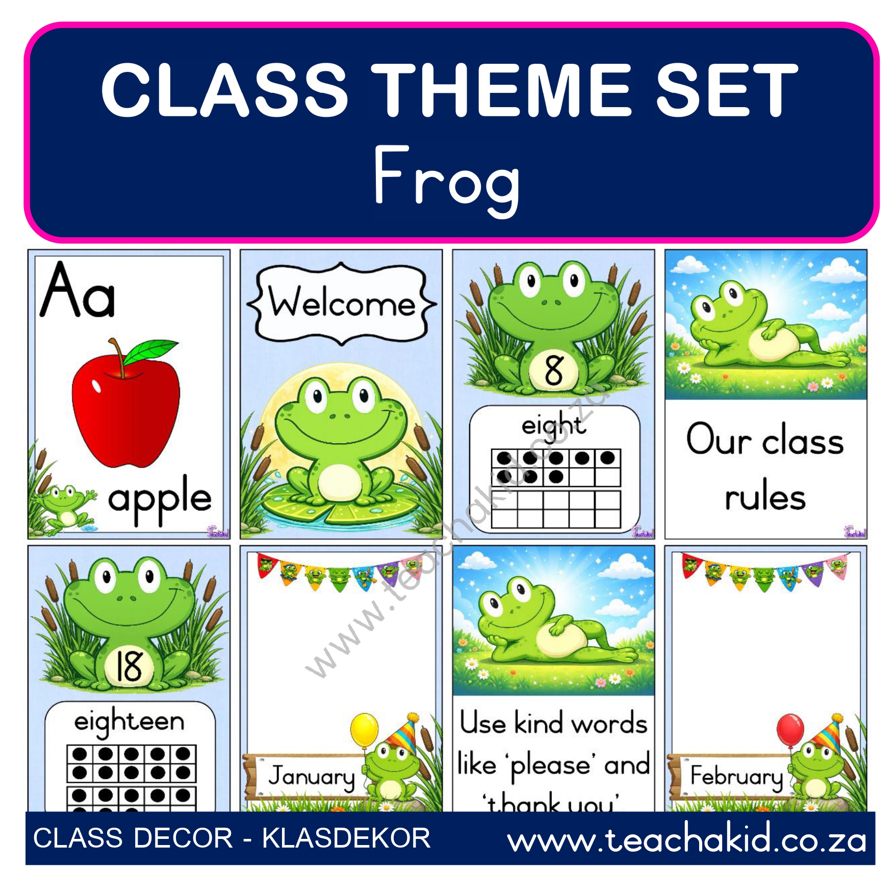 Frog class theme set (printed) - Image 2