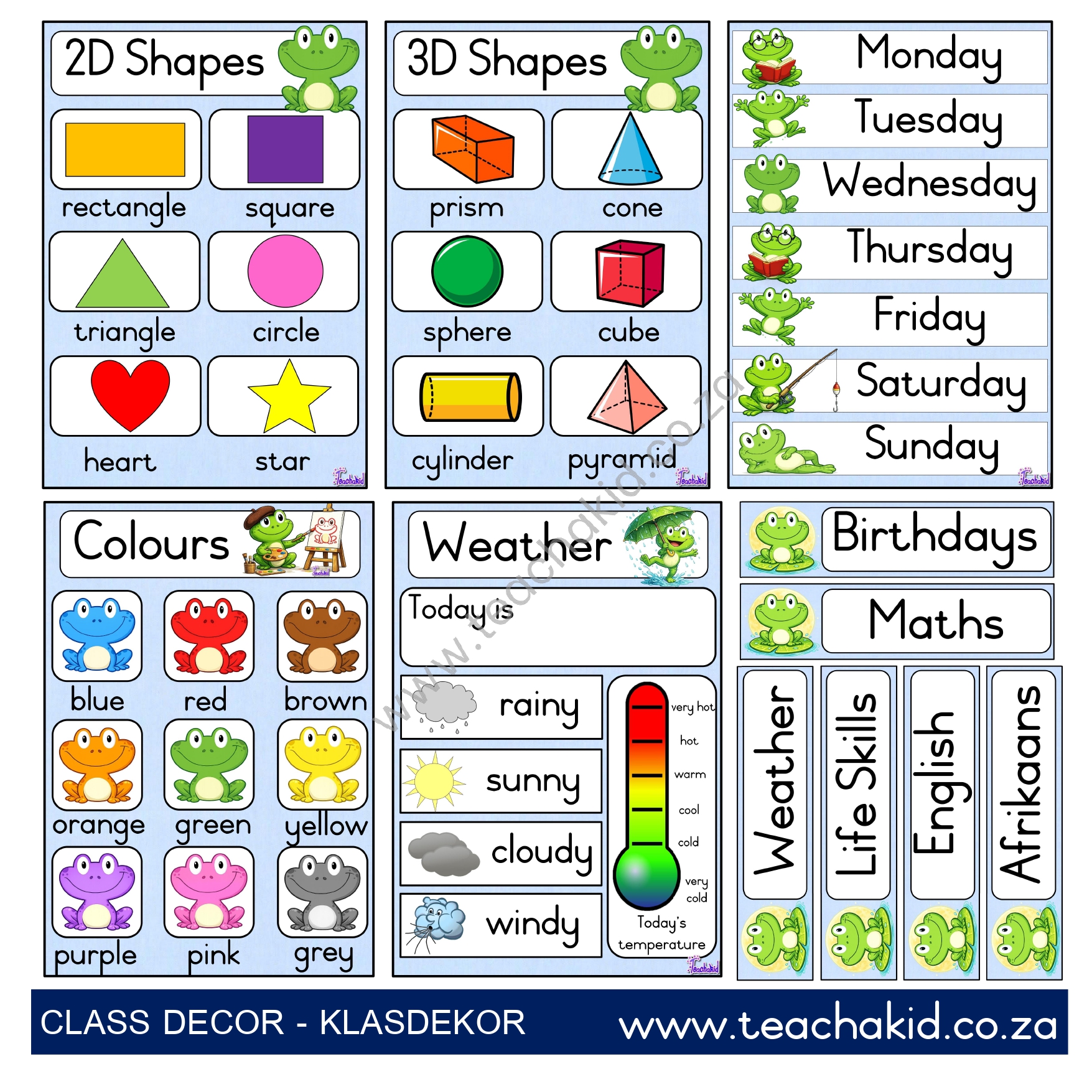 Frog class theme set (printed) - Image 3