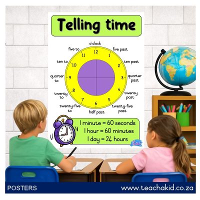 Poster: Telling time (printed)