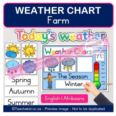 Farm Weather Chart (printed)