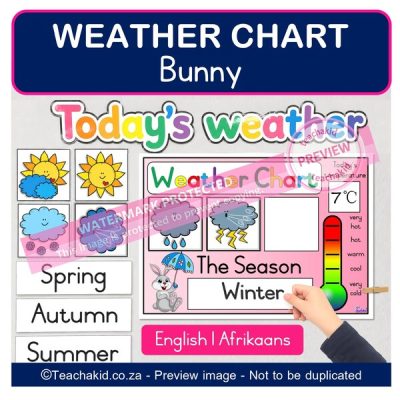 Bunny Weather Chart (printed)