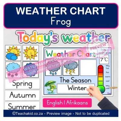 Frog Weather Chart (printed)