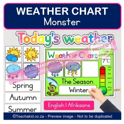 Monster Weather Chart (printed)