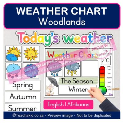 Woodlands Weather Chart (printed)