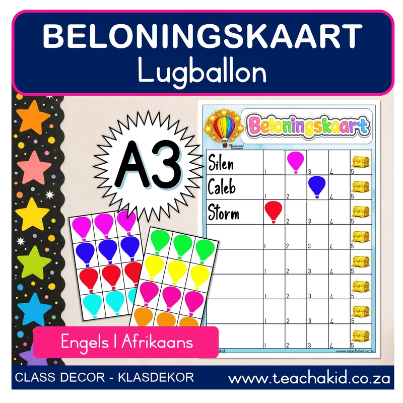 Air balloon Reward Chart (PDF) - Image 2