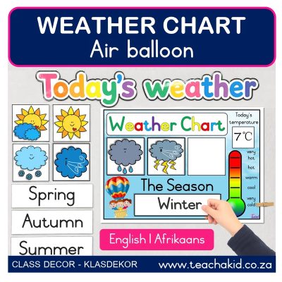 Air balloon Weather Chart (printed)