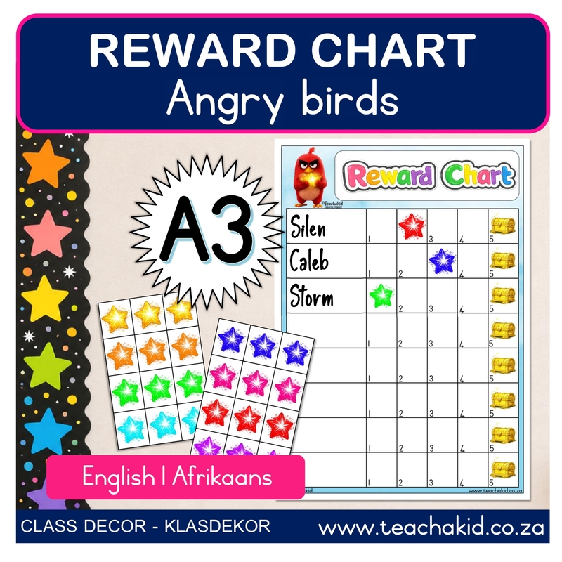 Angry Birds Reward Chart (PDF)