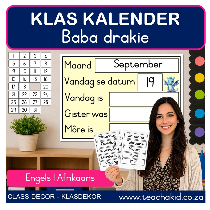 Baby dragon Class Calendar (printed) - Image 2
