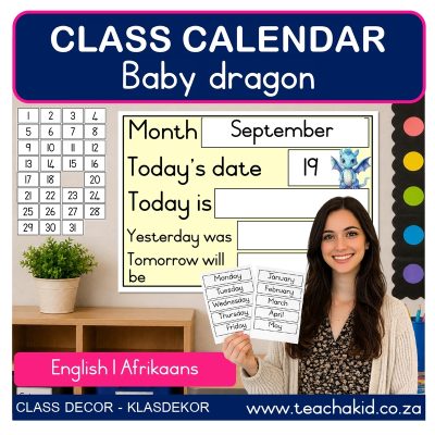 Baby dragon Class Calendar (printed)