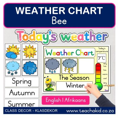 Bee Weather Chart (printed)