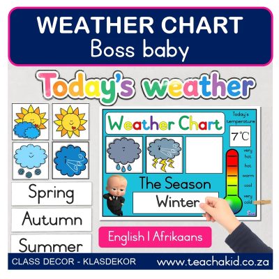 Boss Baby Weather Chart (printed)