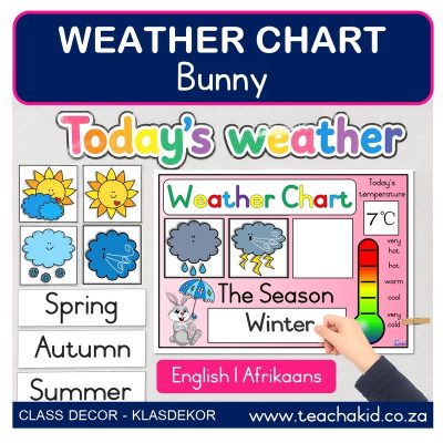 Bunny Weather Chart (printed)