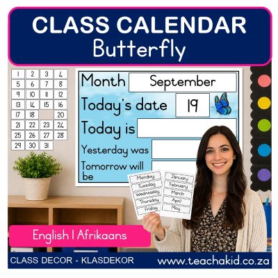 Butterfly Class Calendar
