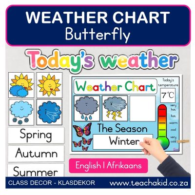 Butterfly Weather Chart (printed)