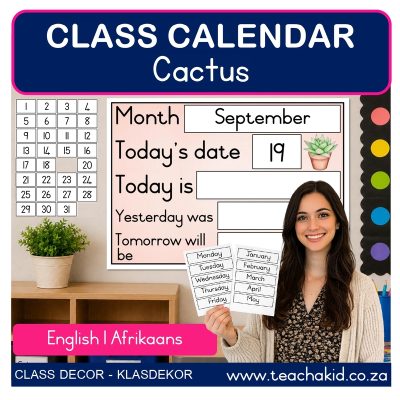 Cactus Class Calendar (printed)