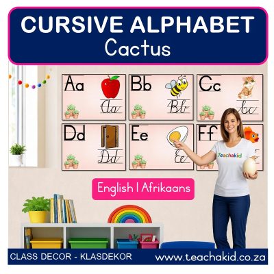 Cactus Cursive Alphabet (printed)