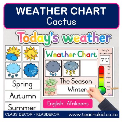 Cactus Weather Chart (printed)