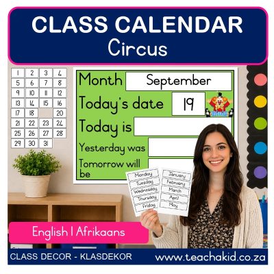 Circus Class Calendar