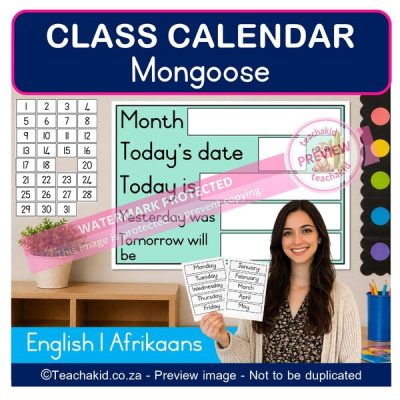 Mongoose Class Calendar (printed)